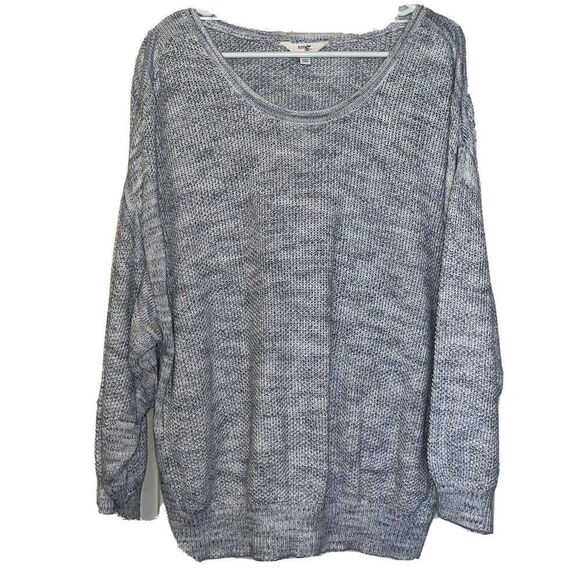 Terra & Sky Oversized Knit Sweater Gray Round Neck‎ Women’s 1X - Picture 1 of 13
